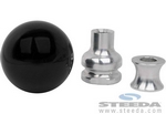 Mustang Black Cue Ball Shift Knob w/ Collar (05-10)